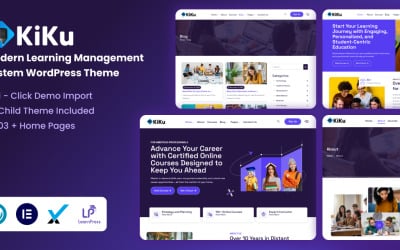 KiKuLMS – WordPress-tema för modernt lärplattformssystem