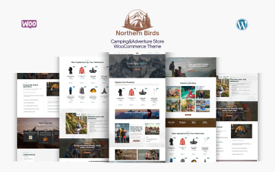 Northern Birds - motyw Adventure &amp;amp; Camping Woo Commerce