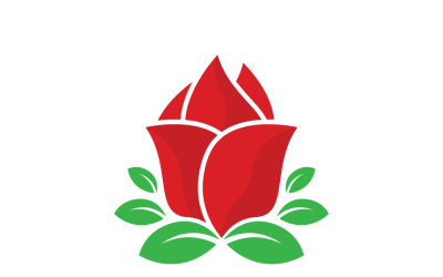 Rose Flower Logo Template