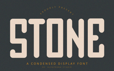 Stone - Condensed Display Font
