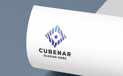 Abstract Geometric Cube Logo