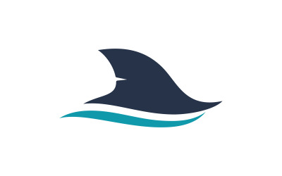 Shark fin logo symbol design illustration 9