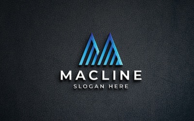 Geometric Letter M Pro Logo