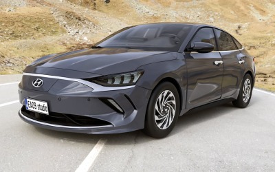 3д модель электрического Hyundai Lafesta 2021 года