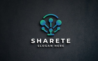 Modern Network Logo - Data &amp;amp; Sharing Design