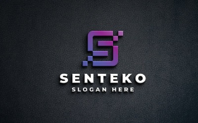 Modern S Letter Logo - Digital Tech &amp;amp; Data Design
