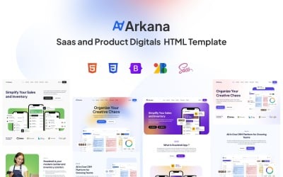 Arkana — HTML-шаблон SaaS и цифровых продуктов