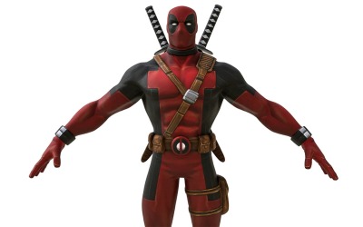 Deadpool karakteri 3 boyutlu modeli