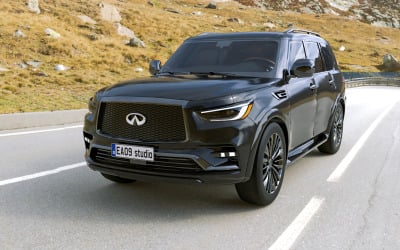 Modello 3D dell&amp;#39;Infiniti QX80 del 2021