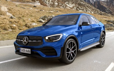 2021 Mercedes Benz GLC 300 Coupe 4matic 3D modeli