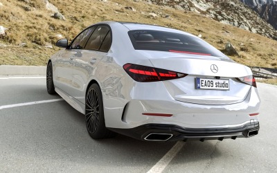 2022 Mercedes-Benz C-Serisi AMG 3D modeli