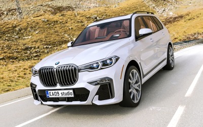 Modèle 3D de la BMW X7 M50i 2021
