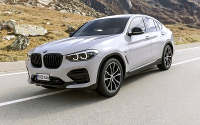 Modello 3D della BMW X4 M40i del 2021