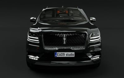 Modelo 3D del Lincoln Navigator 2021