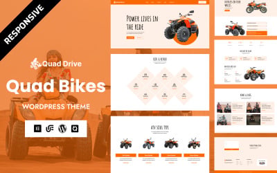 Quad Drive — тема WordPress Elementor для аренды и бронирования автомобилей, мотоциклов, такси, транспортных средств, совместных поездок