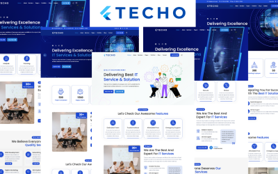 Techo — HTML5-шаблон для ИТ-решений и бизнес-услуг
