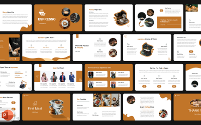 Présentation Powerpoint d&amp;#39;un café ou d&amp;#39;un restaurant