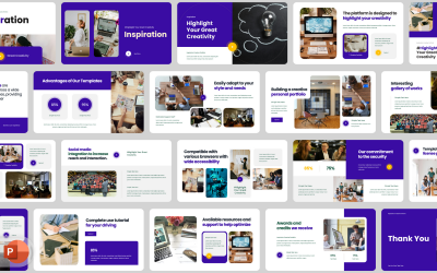 Kreativitet - Presentationsmall PowerPoint