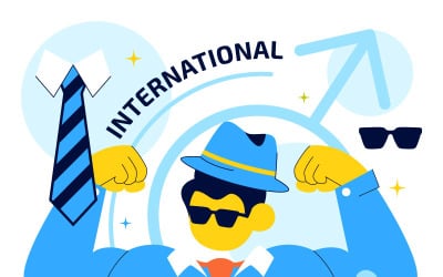 10 illustrationer för internationella mansdagen