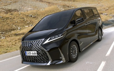 2022 Lexus LM300h 3 boyutlu modeli
