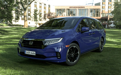 Modello 3d della Honda Odyssey Elite del 2022