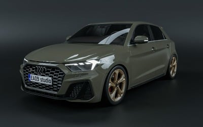 2022 Audi A1 Sportback s-line 3D modeli