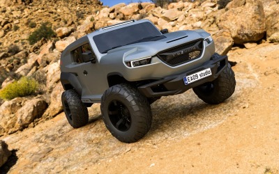 Modello 3D del SUV Rezvani Tank