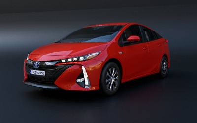 Modello 3d della Toyota Prius Prime del 2022