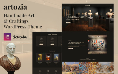Thème WordPress pour la galerie d&amp;#39;art et le musée Artozia