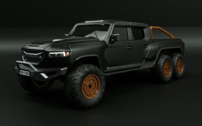 2022 Rezvani Hercules 6x6 3d model