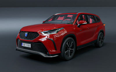 3D-модель Toyota Crown Kluger Hybrid 2022 года