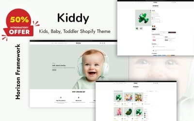 Kiddy – Shopify-thema voor kinderen, baby&amp;#39;s en peuters - Horizon-framework