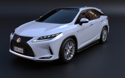 Modelo 3D do Lexus RX 450h 2022