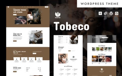 尼古丁 - 烟草、大麻和吸烟 WordPress Elementor 主题