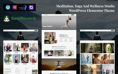 SoulStretch – Thème WordPress Elementor pour studio de méditation, de yoga et de bien-être