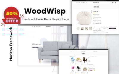 Woodwisp – Mobilya ve Ev Dekorasyonu İçin Güçlü Bir Shopify Teması