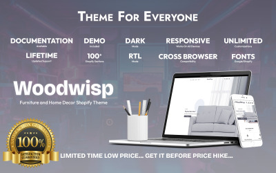 Woodwisp – Potężny motyw Shopify dla mebli i wystroju wnętrz