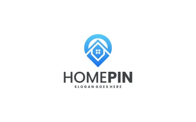 Modern logotypdesign för hemmet med gradient