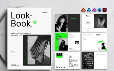 Lookbook Template for MS Word, InDesign, Affinity Suites