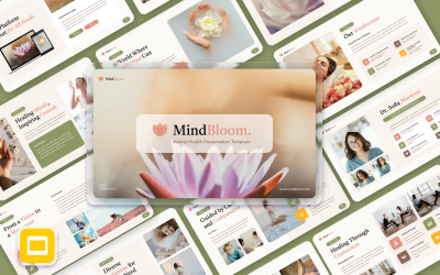 MindBloom – Google Slides-Vorlage zum Thema psychische Gesundheit
