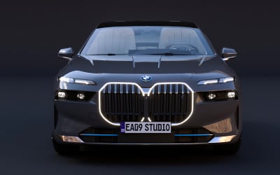 Modèle 3D du concept BMW i7 2023