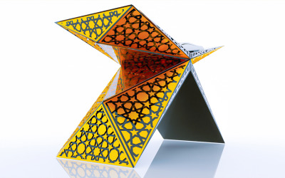 Portalibros Qurani Kareem, modelo 3D