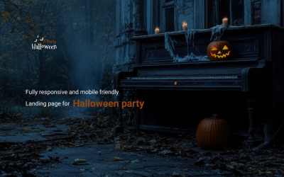 Festa di Halloween - Modello di landing page
