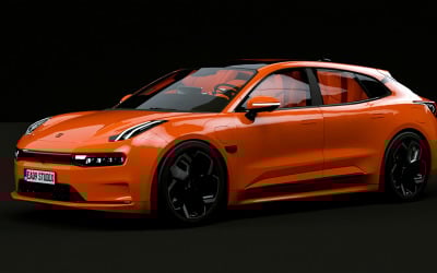 2023 Geely ZEEKR 001 3d model