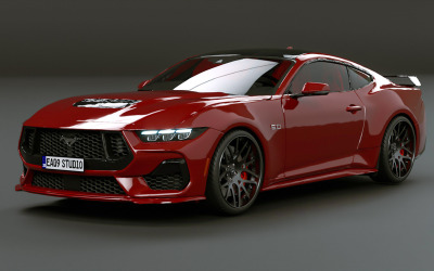 2024 Ford Mustang 3d model