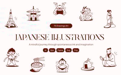 Japanese Drawing Illustration