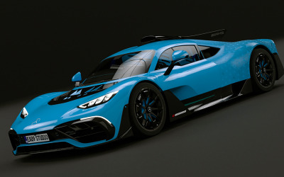 Modello 3D Mercedes AMG Project ONE 2023