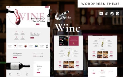 Spirits - Wine, Winery And Vineyard WordPress Elementor Theme
