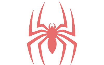 A vector logo of a spider