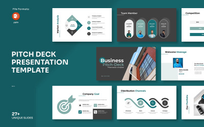 Business Maker - Modello PowerPoint per presentazione Pitch Deck Pptx